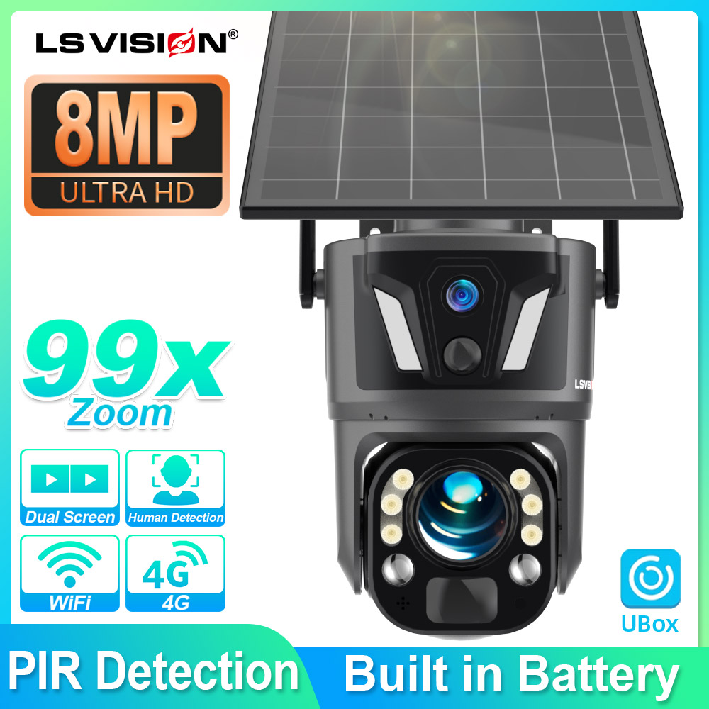 Garden Camera - กล้องวงจรปิด LS VISION 4K 8MP สำหรับภายนอกบ้าน