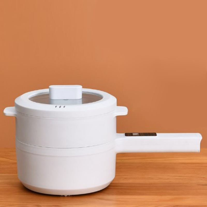 Smart Pot - หม้อหุงข้าวไฟฟ้าขนาดเล็ก กำลังไฟต่ำ หม้อไฟฟ้าเคลือบสารกันติด หม้อหุงราเมนขนาดเล็ก สำหรับหอพักนักเรียน ครัว