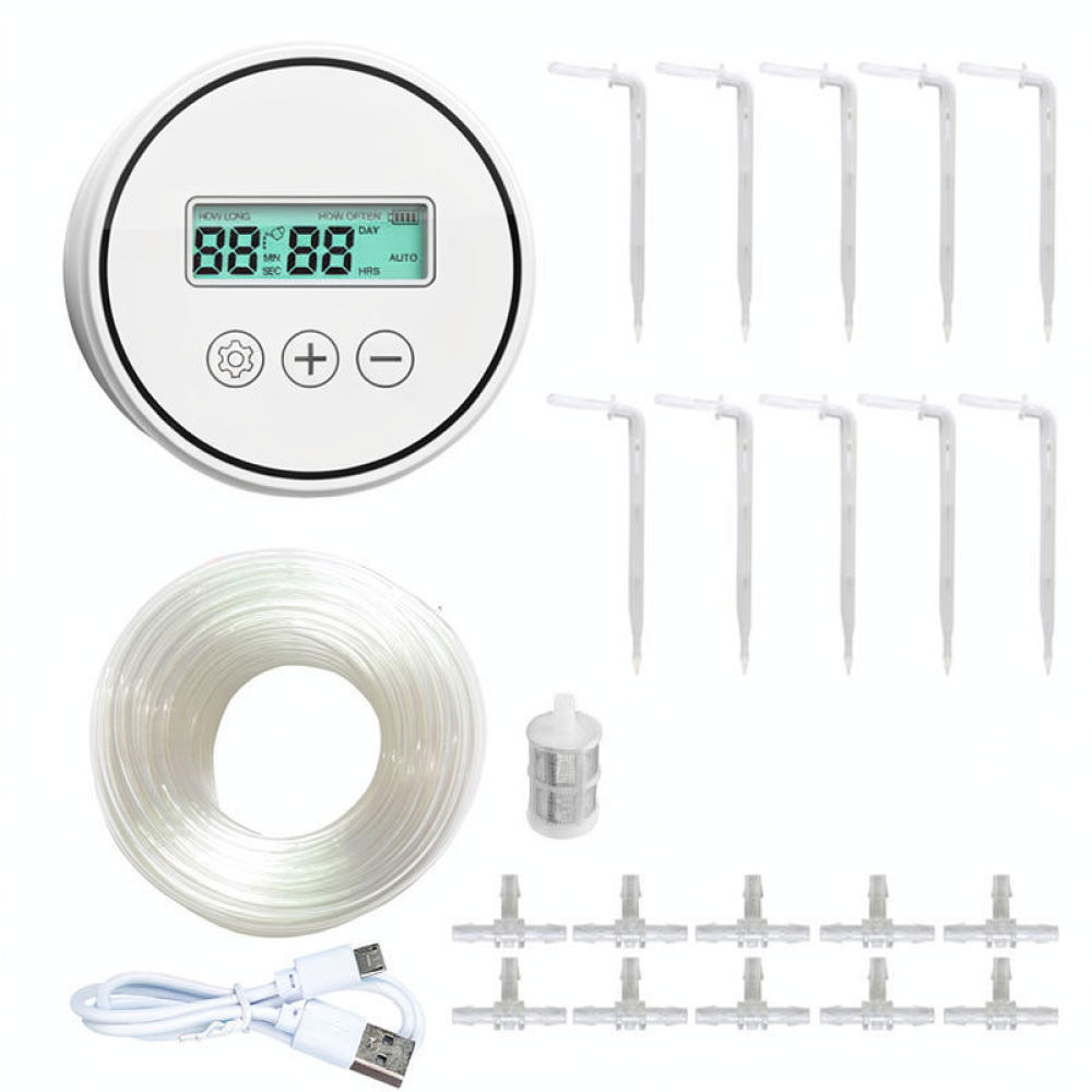 Smart Garden Kit - เครื่องมือรดน้ำแบบหยดอัตโนมัติ ระบบตั้งเวลาอัจฉริยะ สำหรับรดน้ำต้นไม้ในร่ม ระบบรดน้ำสำหรับสวน ระเบียง และกระถางดอกไม้