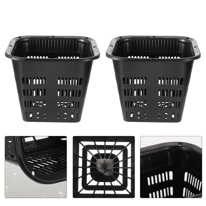 Hydroponic Grow Pod - ตะกร้าปลูกพืชแบบไฮโดรโพนิก 6 ชิ้น, กระถางตาข่ายพลาสติกสำหรับปลูกพืชพร้อมถังยึดราก, อ่างปลูกต้นไม้สำหรับใช้ในร่ม