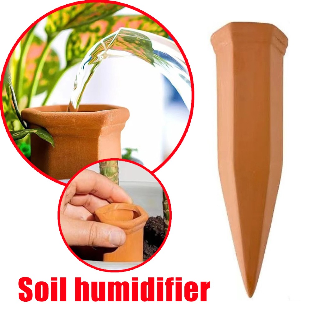 Plant Sensor - อุปกรณ์รดน้ำอัตโนมัติแบบดินเผา ระบบรดน้ำต้นไม้ ปลูกในกระถาง แท่งรดน้ำแบบเสียบ เหมาะสำหรับต้นไม้กระถาง