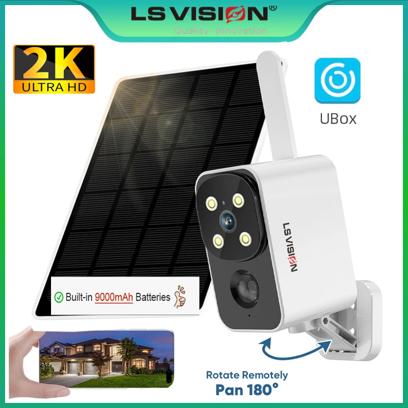 Garden Camera - กล้อง LS VISION กล้องโซลาร์เซลล์ภายนอกอาคาร กล้องไร้สาย WIFI/4G