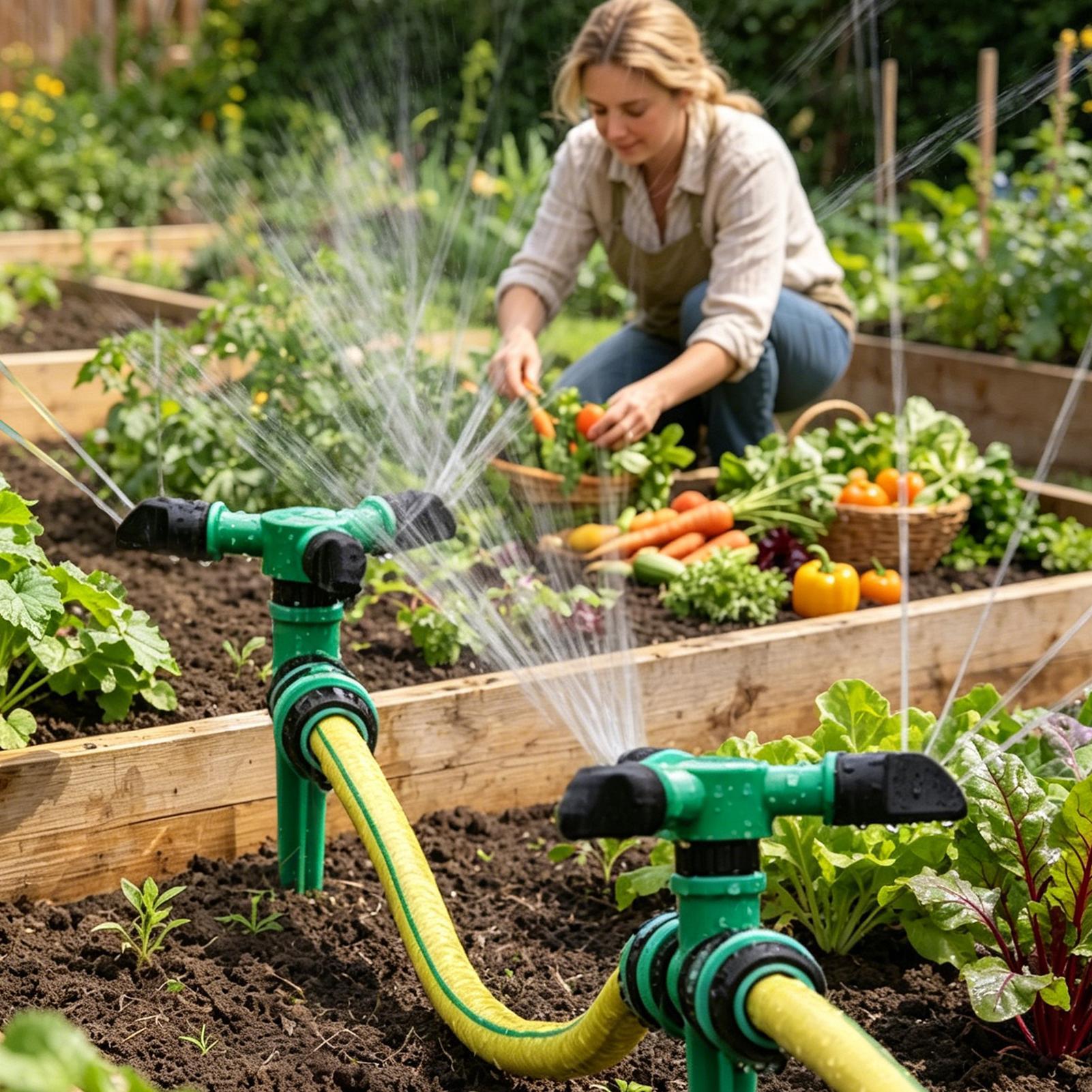 สปริงเกอร์น้ำหมุนอัตโนมัติสำหร - Automatic Watering บทวิจารณ์และราคา