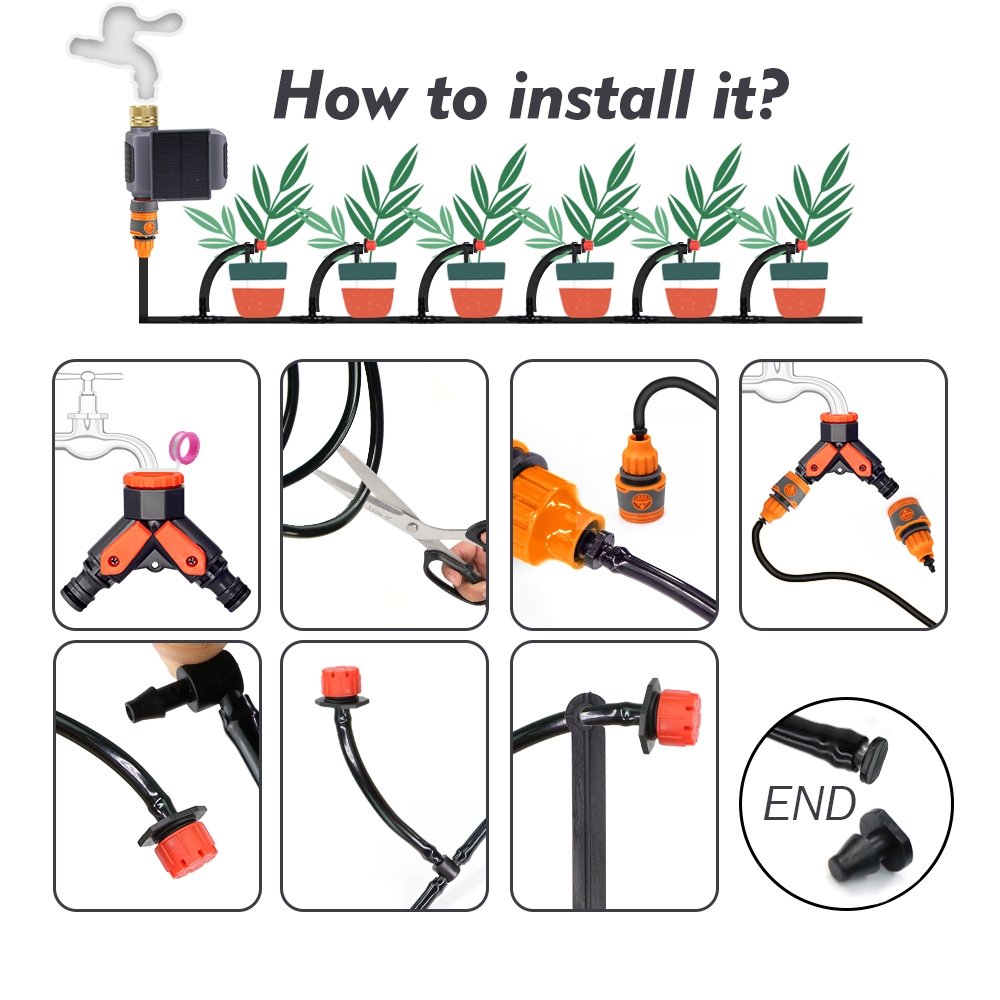 ชุดระบบรดน้ำอัตโนมัติแบบหยดด้ว - Smart Garden Kit บทวิจารณ์และราคา