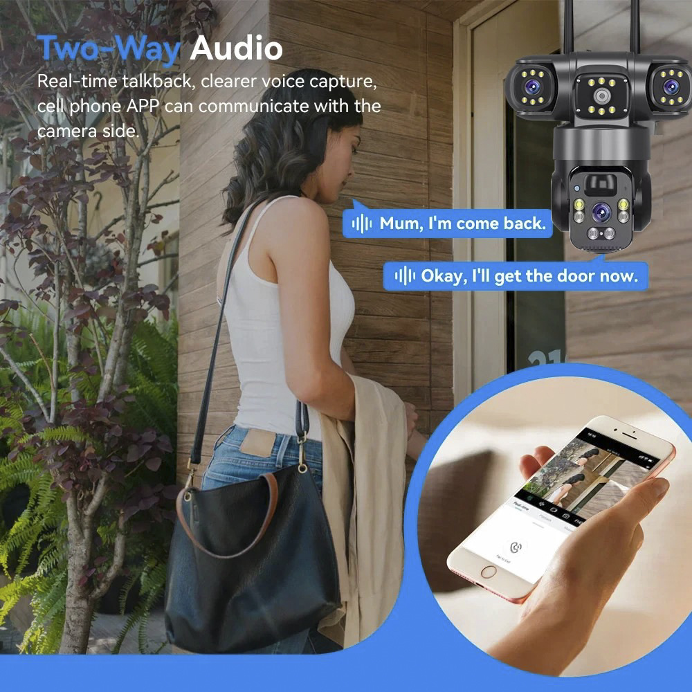 กล้องโซลาร์ 4G สามเลนส์ สามจอภ - Garden Camera บทวิจารณ์และราคา