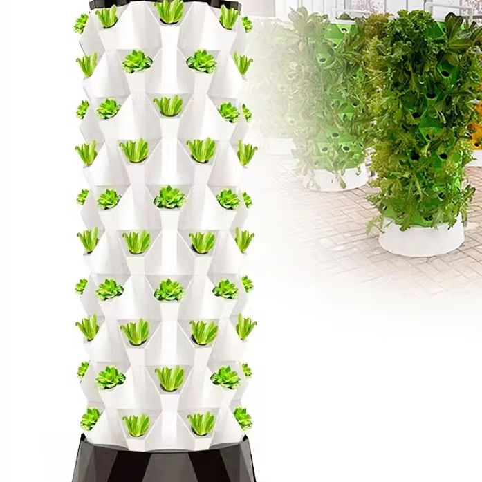 ระบบชุดอุปกรณ์ให้น้ำหยดอัตโนมั - Hydroponic Tower บทวิจารณ์และราคา